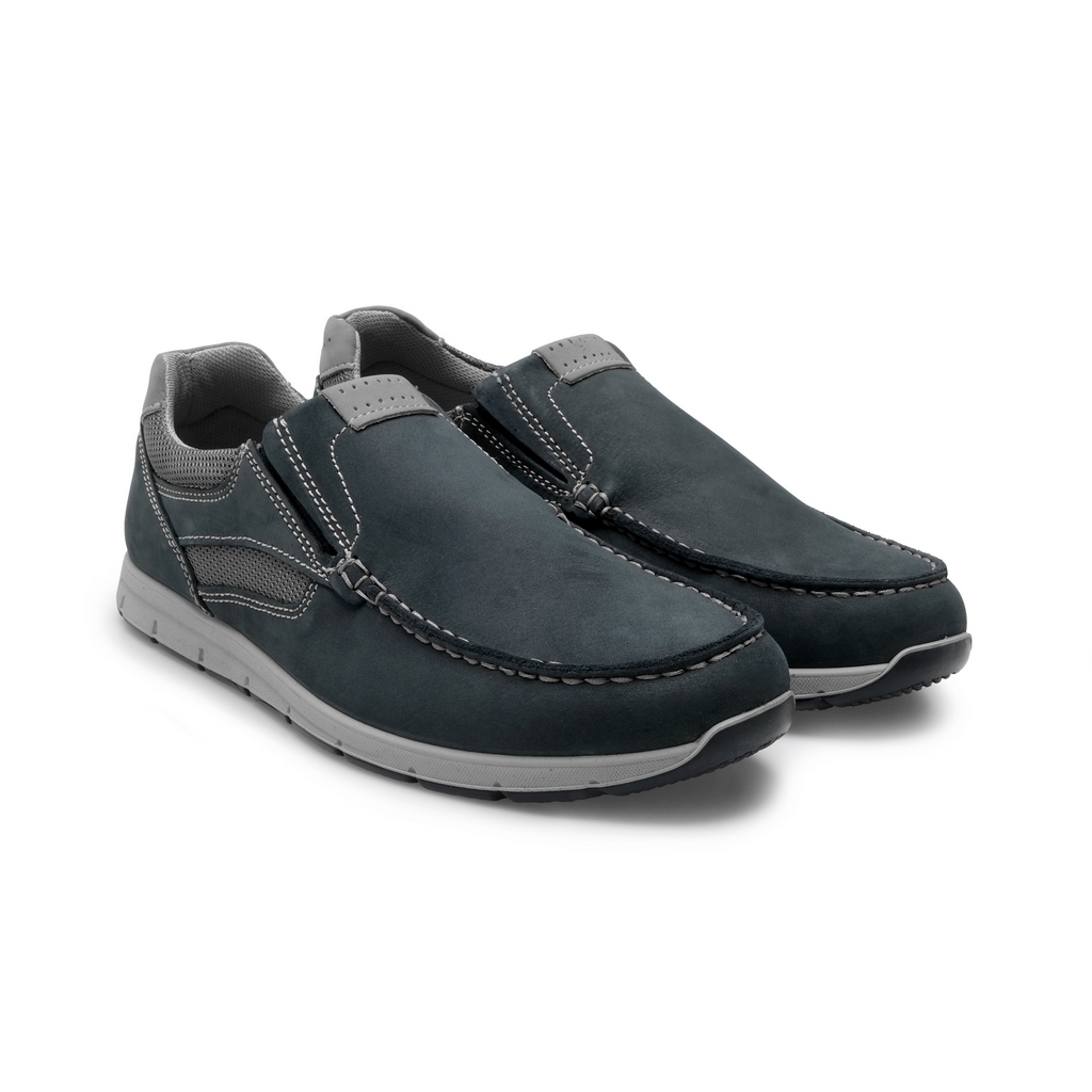 Sneaker uomo slip on Armani Exchange in tessuto blu navy US21AX01 XUY003