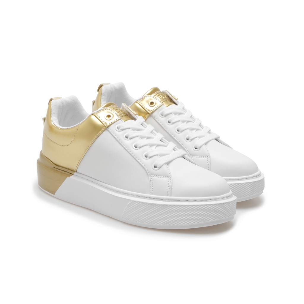GUESS SNEAKERS DONNA – HARLIA – BIANCO – ORO – FL8HRL LEA12 - Romanelli  Store