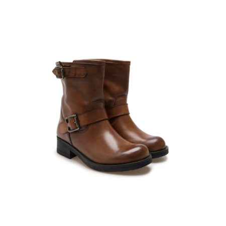 Romanelli Collezioni Stivaletti Donna –  Cuoio – 1414