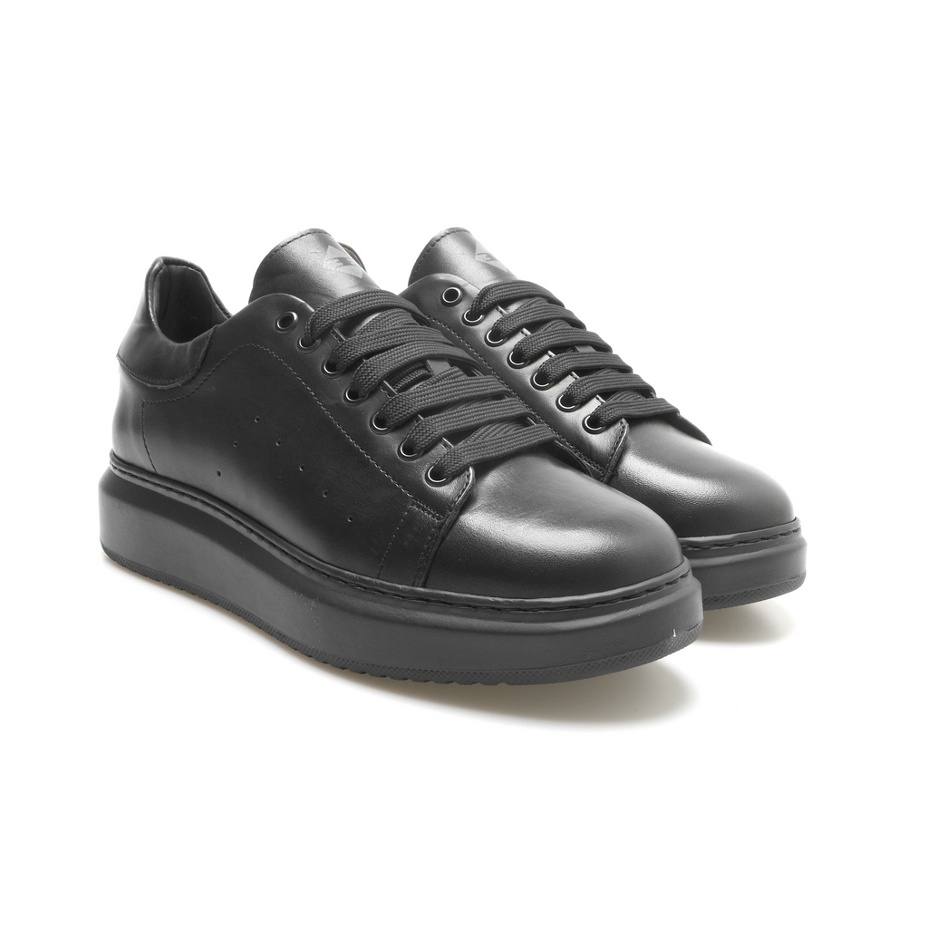 Exton Sneakers Uomo nappa nero 955 Romanelli Store