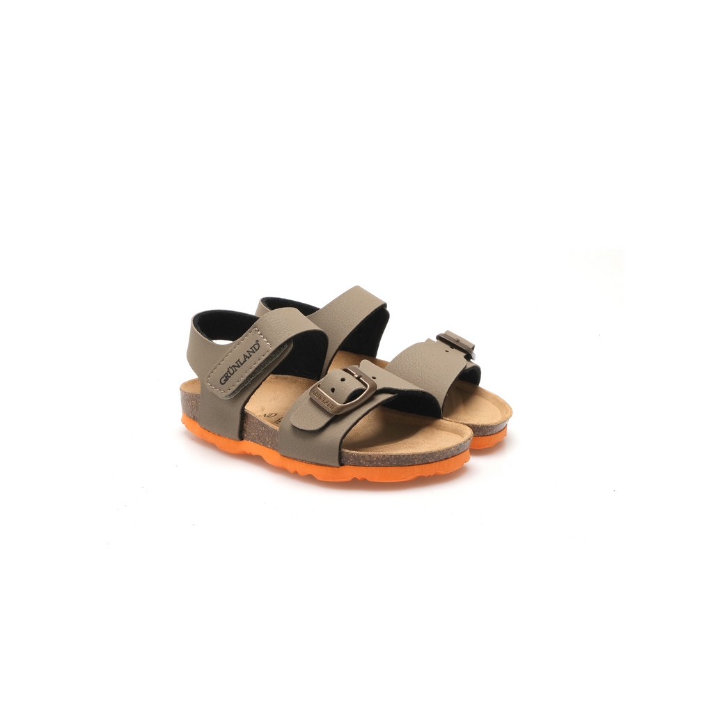 GRUNLAND JUNIOR SANDALI BAMBINI – LUCE – TORTORA – ARANCIO – SB0234-40 -  Romanelli Store