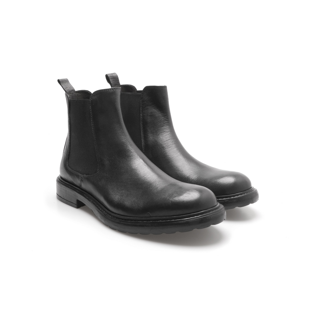 Exton Stivaletti Uomo Nero 9825 Romanelli Store