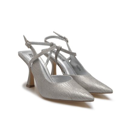 Menbur scarpe con tacco donna – Agnarr – argento – 25274-0009