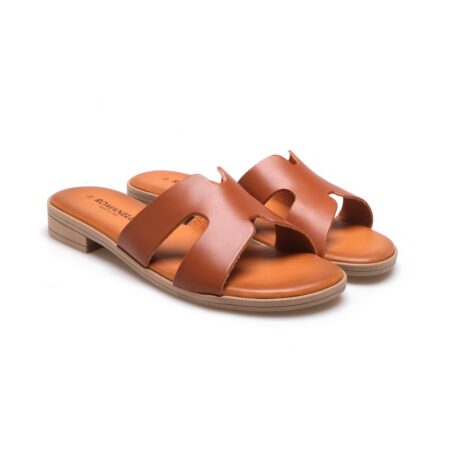 Romanelli Collezioni sandali bassi donna – cuoio – 14136 Fondo 1133 PR