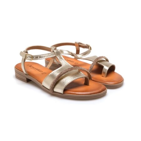 Romanelli Collezioni sandali bassi donna - platino - 15897 Fondo 1133 PR