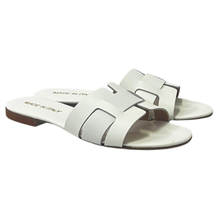 Romanelli Collezioni Sandali bassi donna - vitello bianco - SUSY80-444