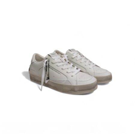 CRIME London SNEAKERS UOMO - WHITE - Distressed 10 - 16014PP5