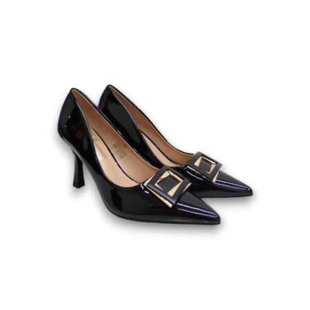 LANCETTI SCARPA CON TACCO DONNA - NERO - LNC-25-HC55-Q1037