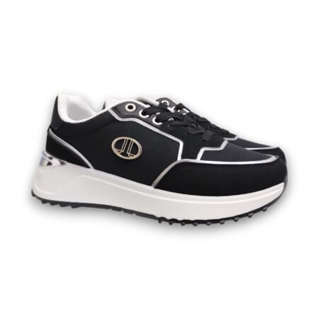 LANCETTI Sneakers donna - BLACK- SILVER - LNC-3130