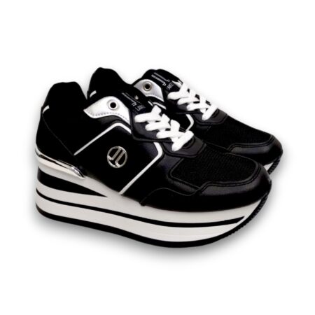 LANCETTI Sneakers donna - BLACK - SILVER - WHITE - LNC-3150