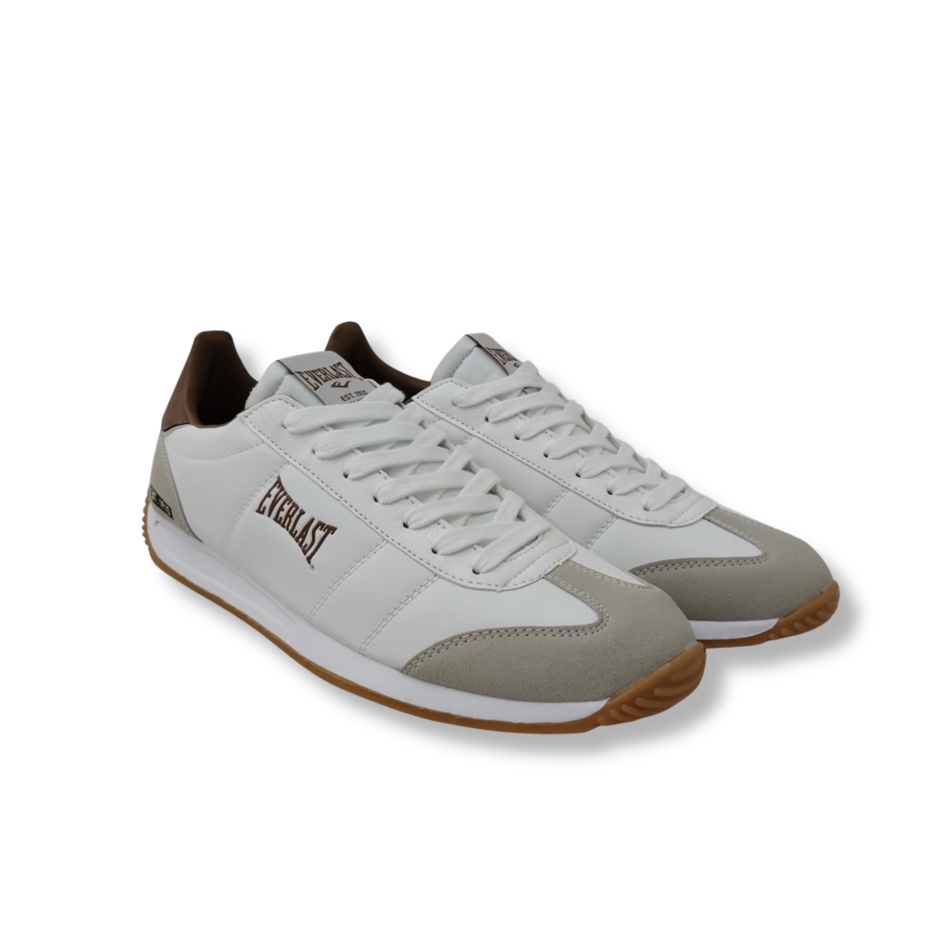 EVERLAST SNEAKERS UOMO - WHITE - GRES - BISON - EV858