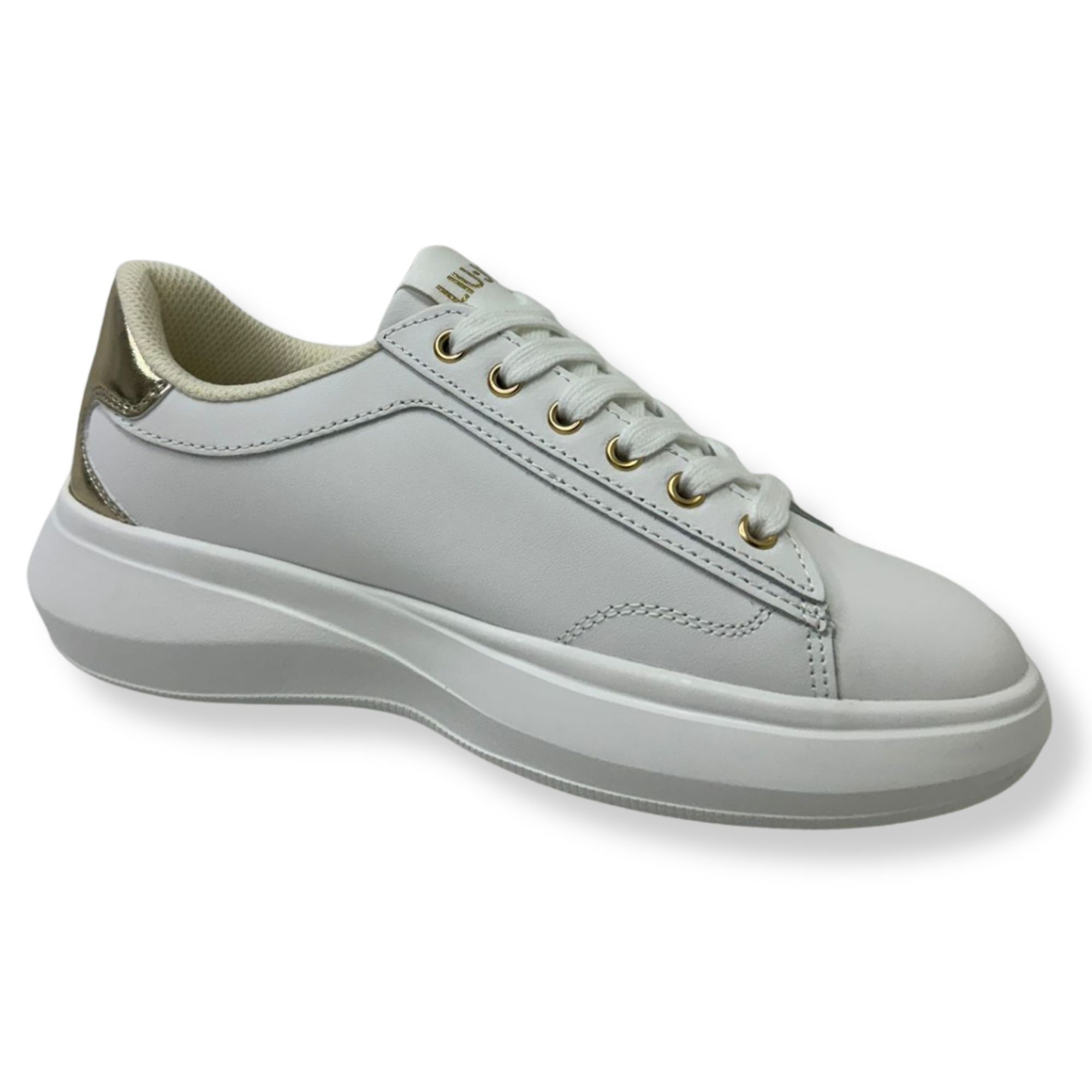 LUI – JO SNEAKERS DONNA BA6069 PX026 CASPER 01 S1052 White/Light Gold - immagine 4