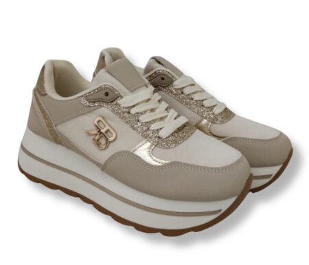 Renato Balestra sneakers donna - BEIGE - ORO - RB25F24
