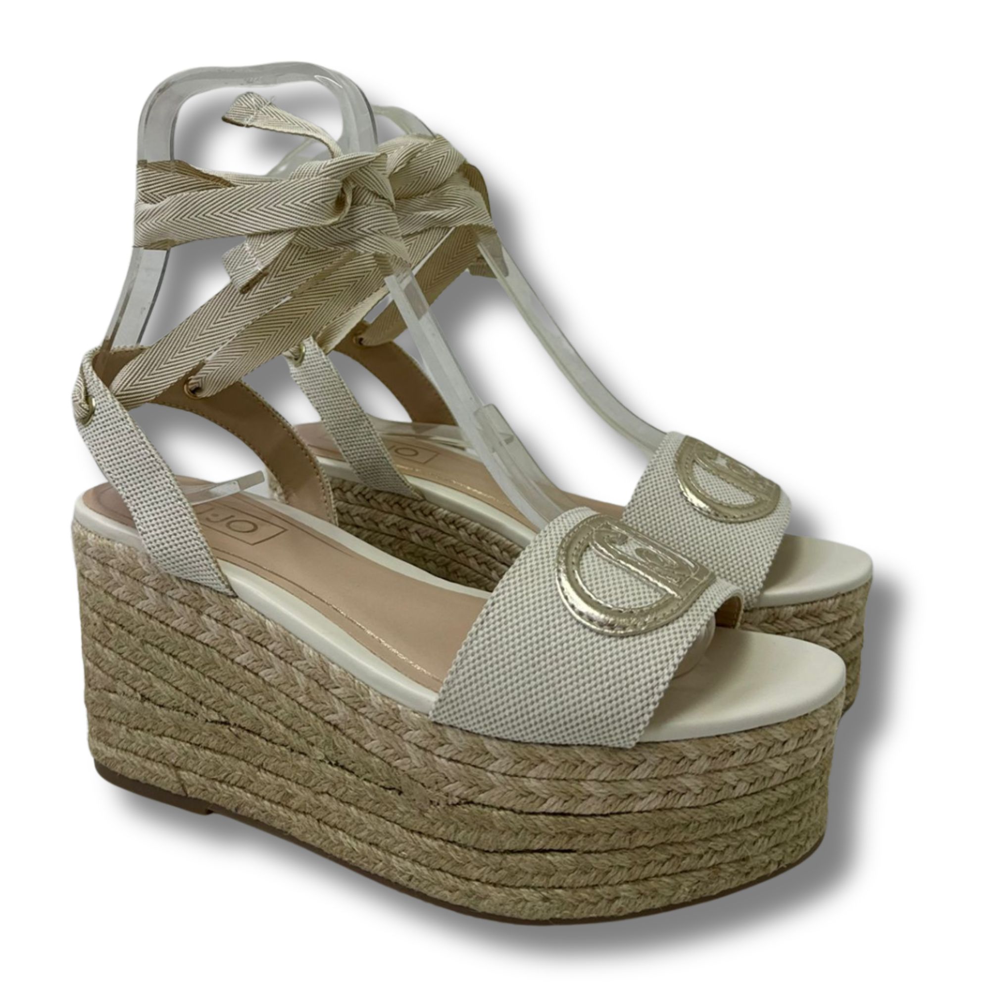 Lui-Jo sandali con tacco donna SA6085 TX536 BALI 02 00005 NATURAL