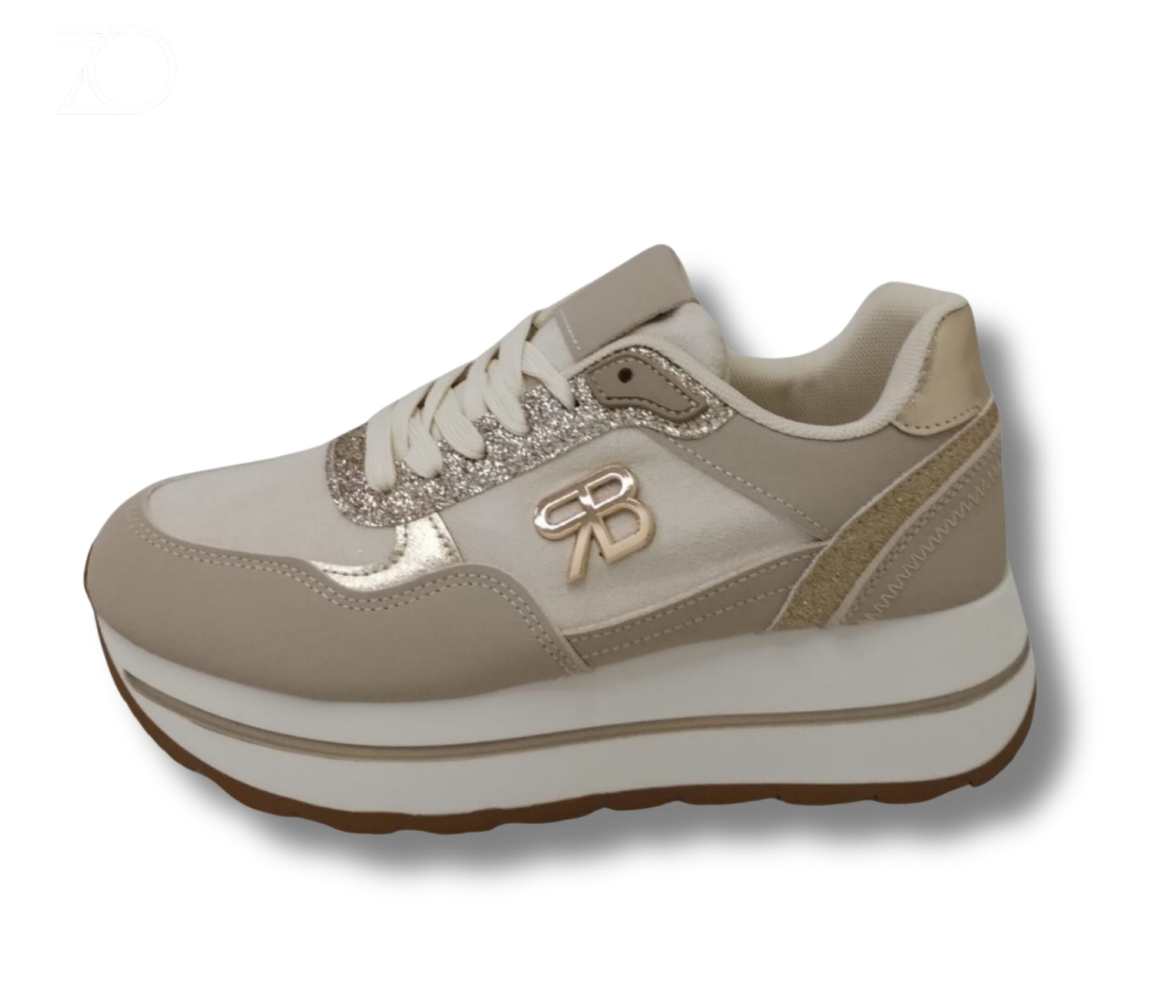 Renato Balestra sneakers donna - BEIGE - ORO - RB25F24 - immagine 2