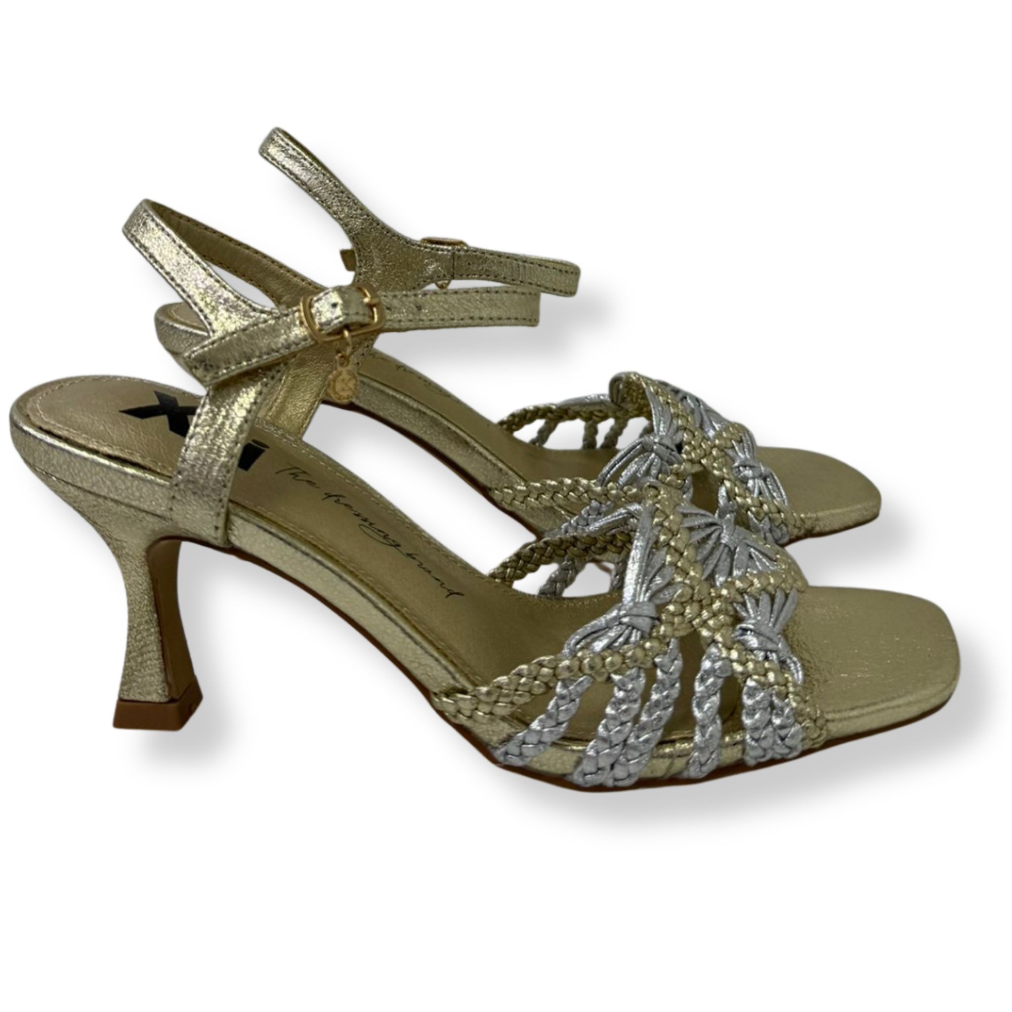 Xti Sandali con tacco donna 145434 GOLD - immagine 2