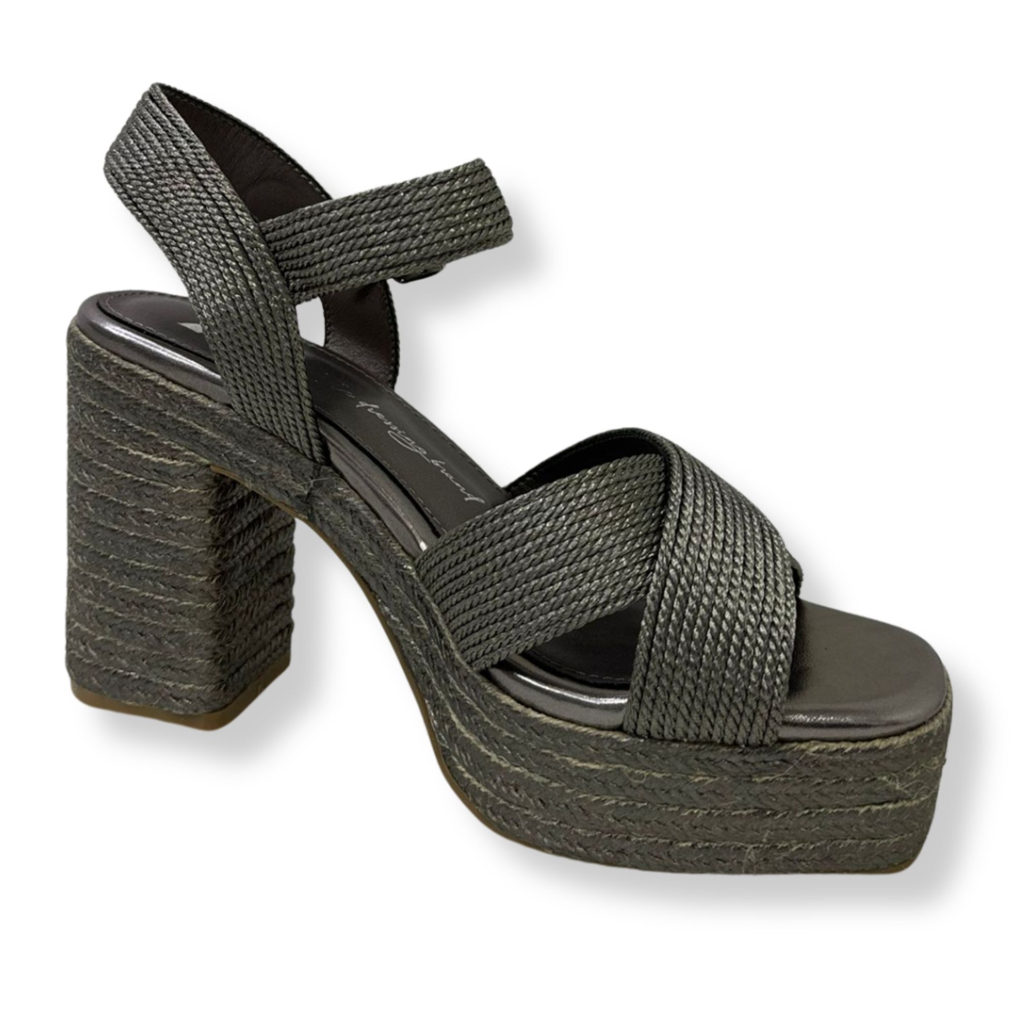Xti Sandali con tacco donna 142741 PLOMO(PEWTER) - immagine 4