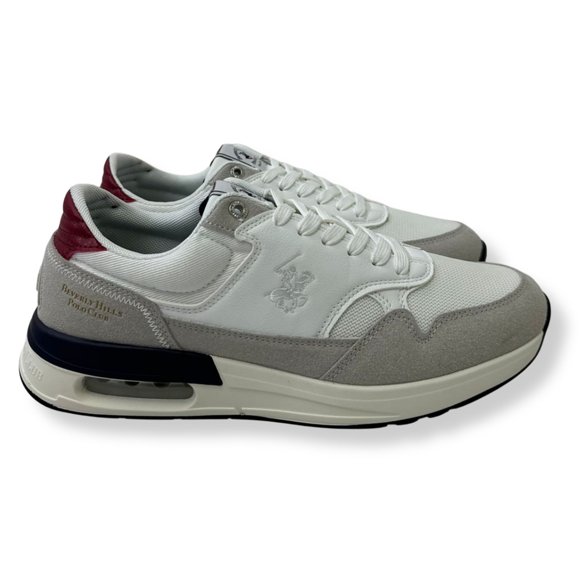 BH Polo Club Sneakers uomo BHM617001 Team Mix 0320 GREY WHITE - immagine 2