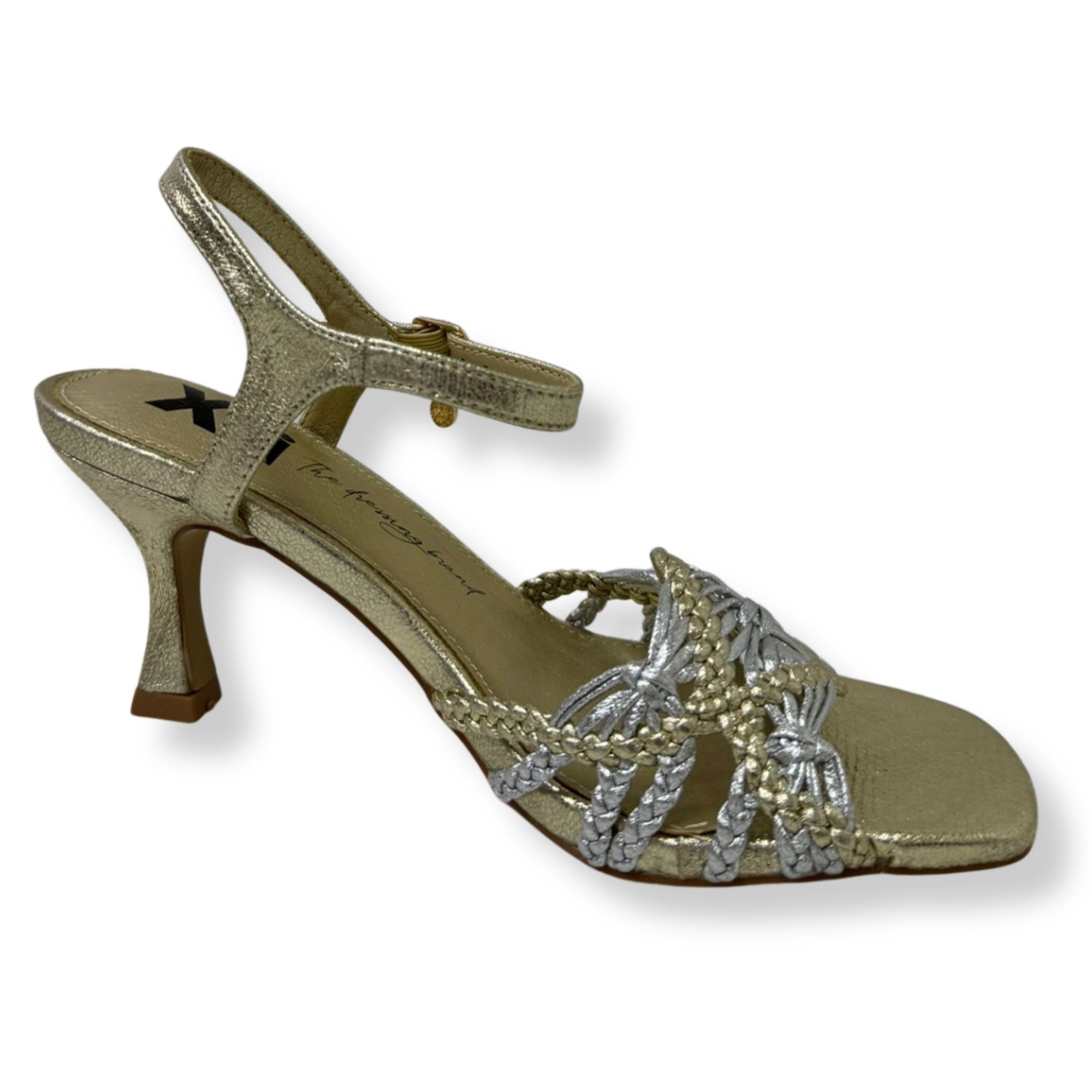 Xti Sandali con tacco donna 145434 GOLD - immagine 4