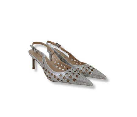 Queen Helena scarpe con tacco donna - SILVER - K4554