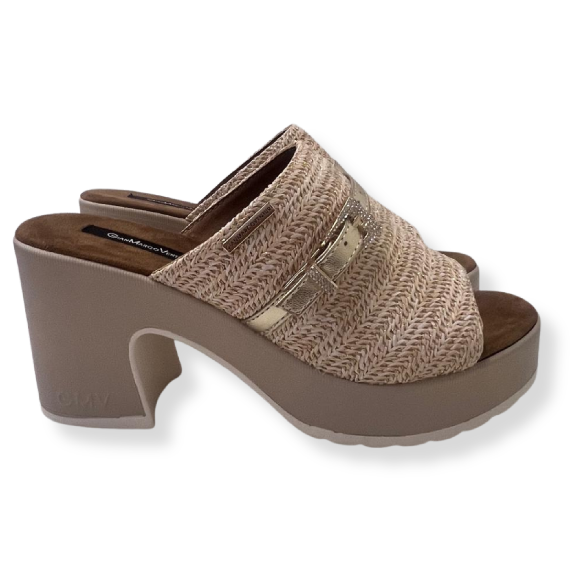 Gian Marco Venturi Sandali GMVDSCSA0471 Raffia BEIGE - immagine 2