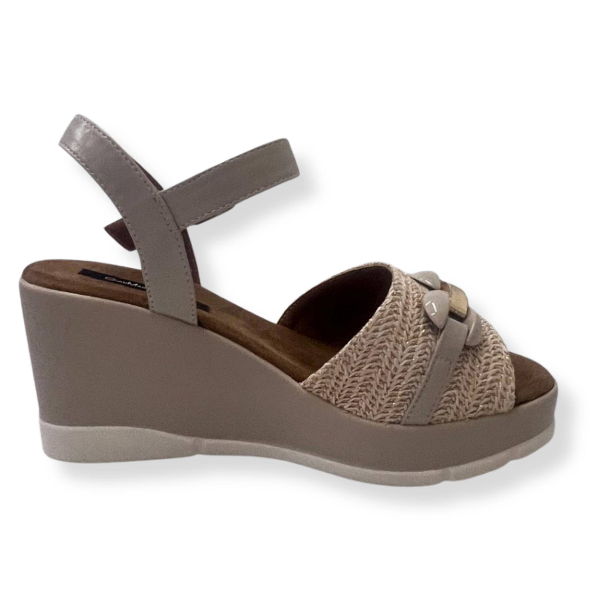Gian Marco Venturi Sandali GMVDSCSA0459 Raffia BEIGE - immagine 3