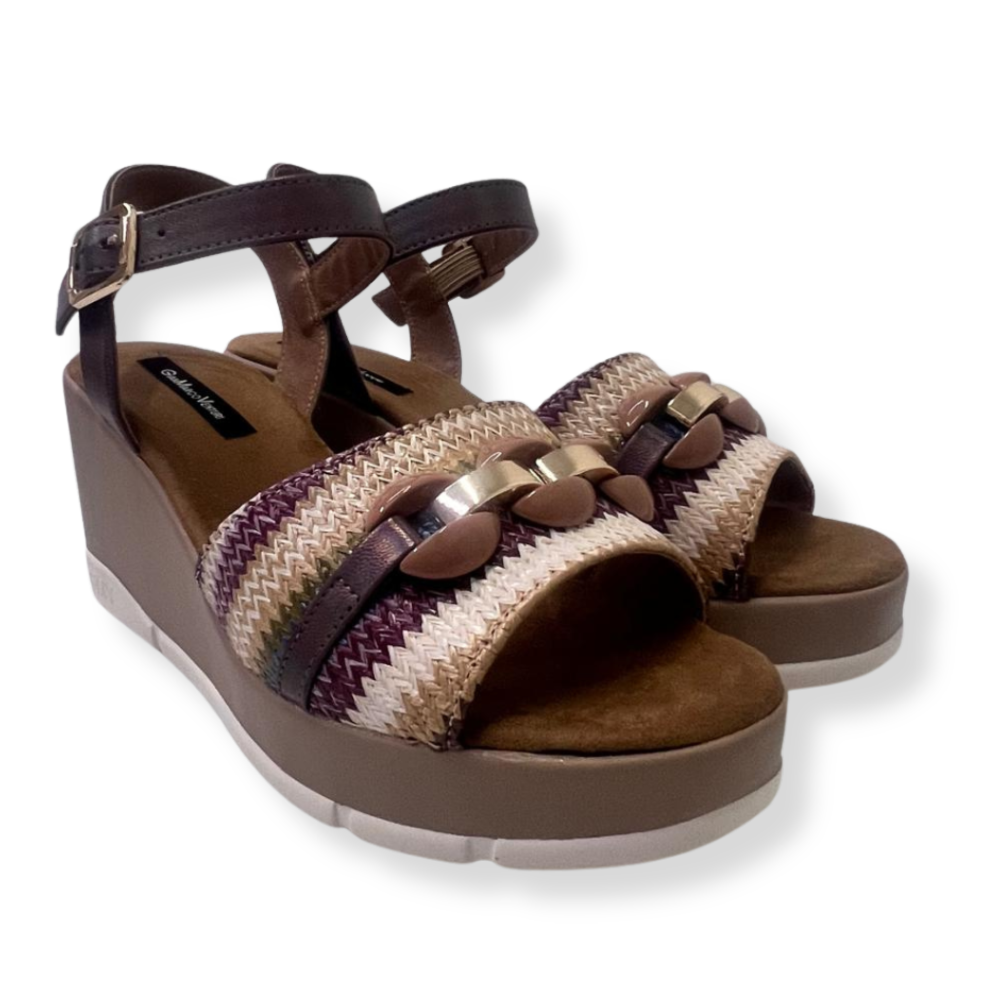Gian Marco Venturi Sandali GMVDSCSA0459 Raffia MULTICOLOR