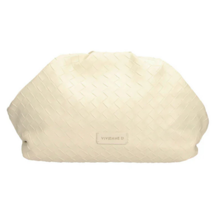 Vivienne D borsa donna VTW234 Maxi Pochette TWIST BIANCO