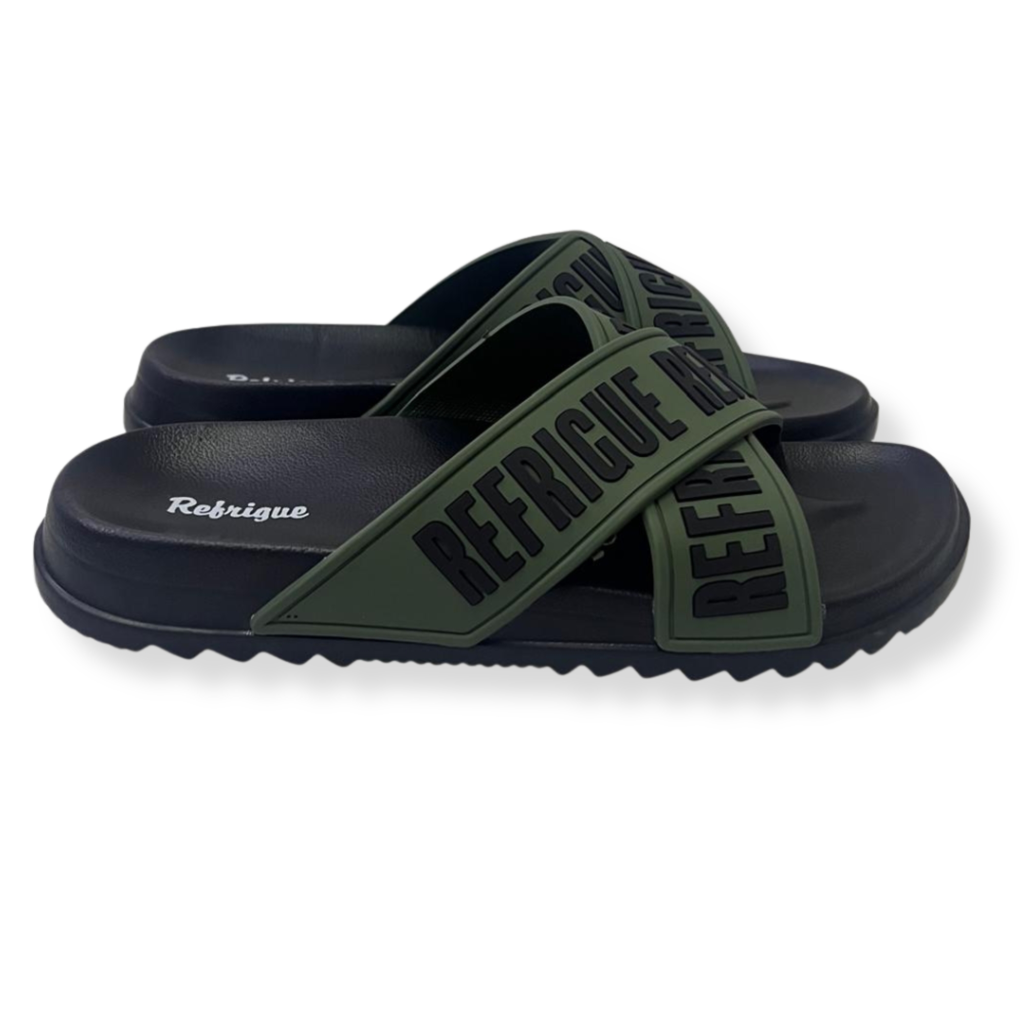 Refrigue sandali ARON/SS26 (RF261-C150_EVA) BLACK/MILITARY - immagine 2