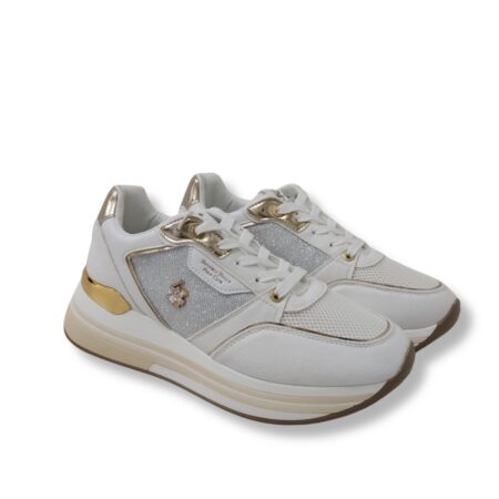 BH Polo Club sneakers donna - white gold - BHW617105