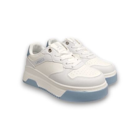 LANCETTI SNEAKERS DONNA - WHITE - SANTORINI - LNC-3076
