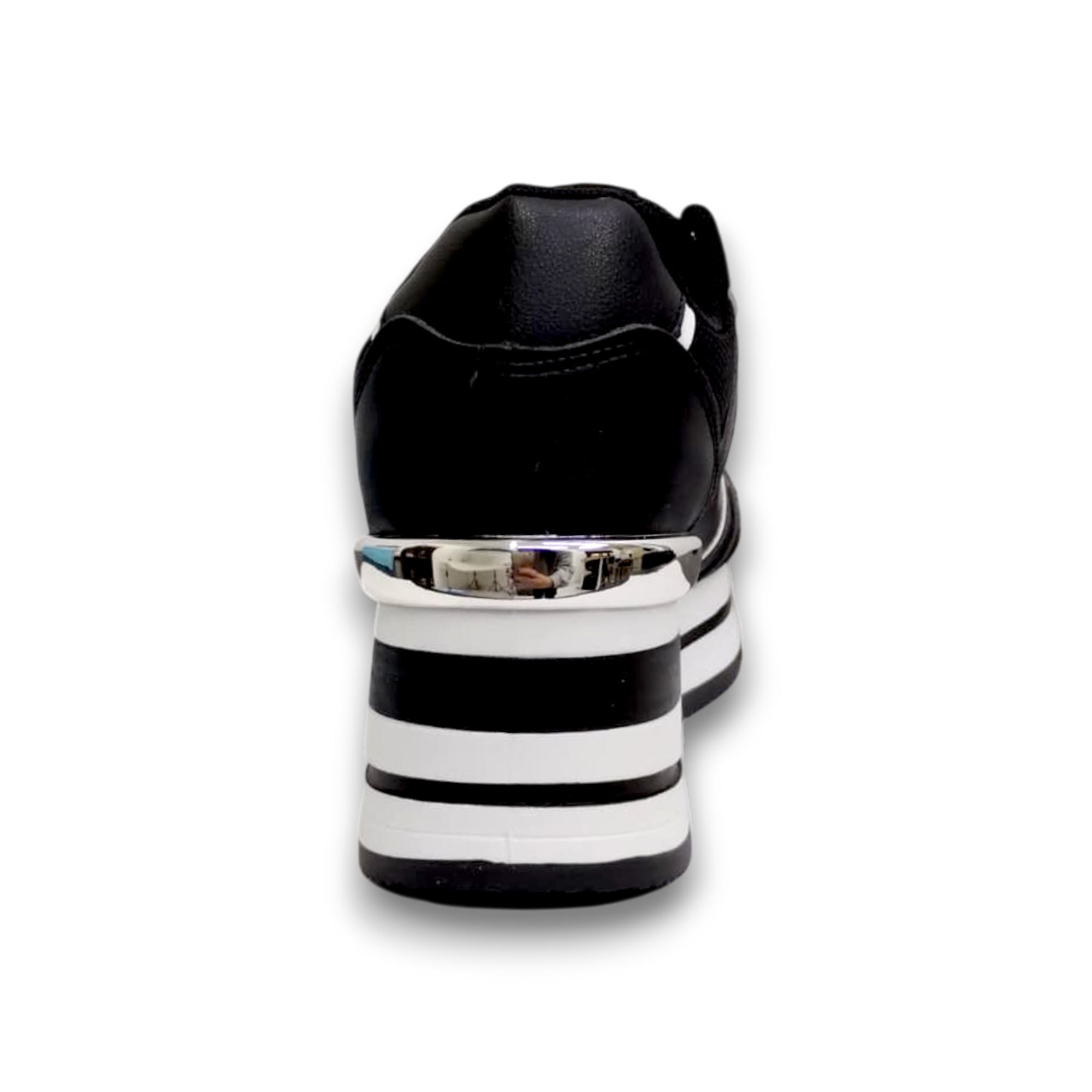 LANCETTI SNEAKERS DONNA - BLACK - SILVER - WHITE - LNC-3150 - immagine 3