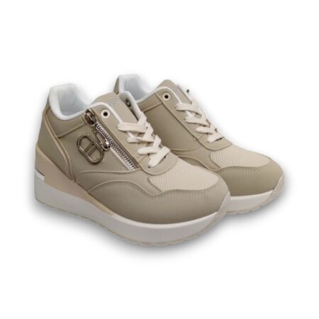 LANCETTI SNEAKERS DONNA - SAND - LT SAND - LNC-3160