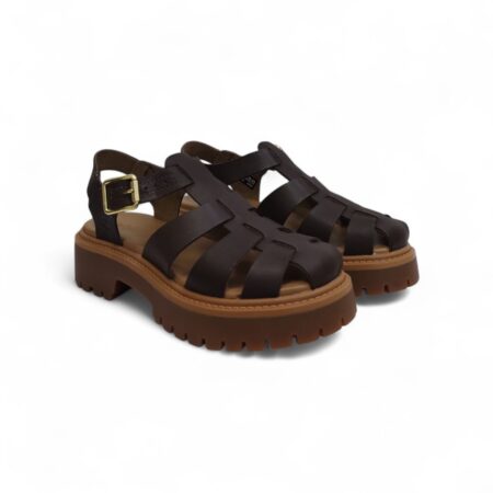 Timberland Sandalo Donna -  Dark Brown - TB0A5S65 - FISHERMAN Sandal W011