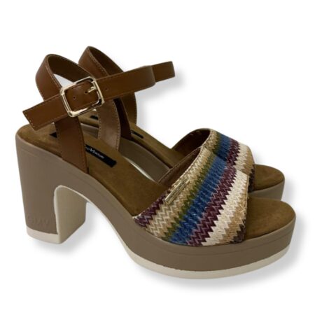 Gian Marco Venturi Sandali Con Tacco GMVDSCSA0474 Raffia MULTICOLOR