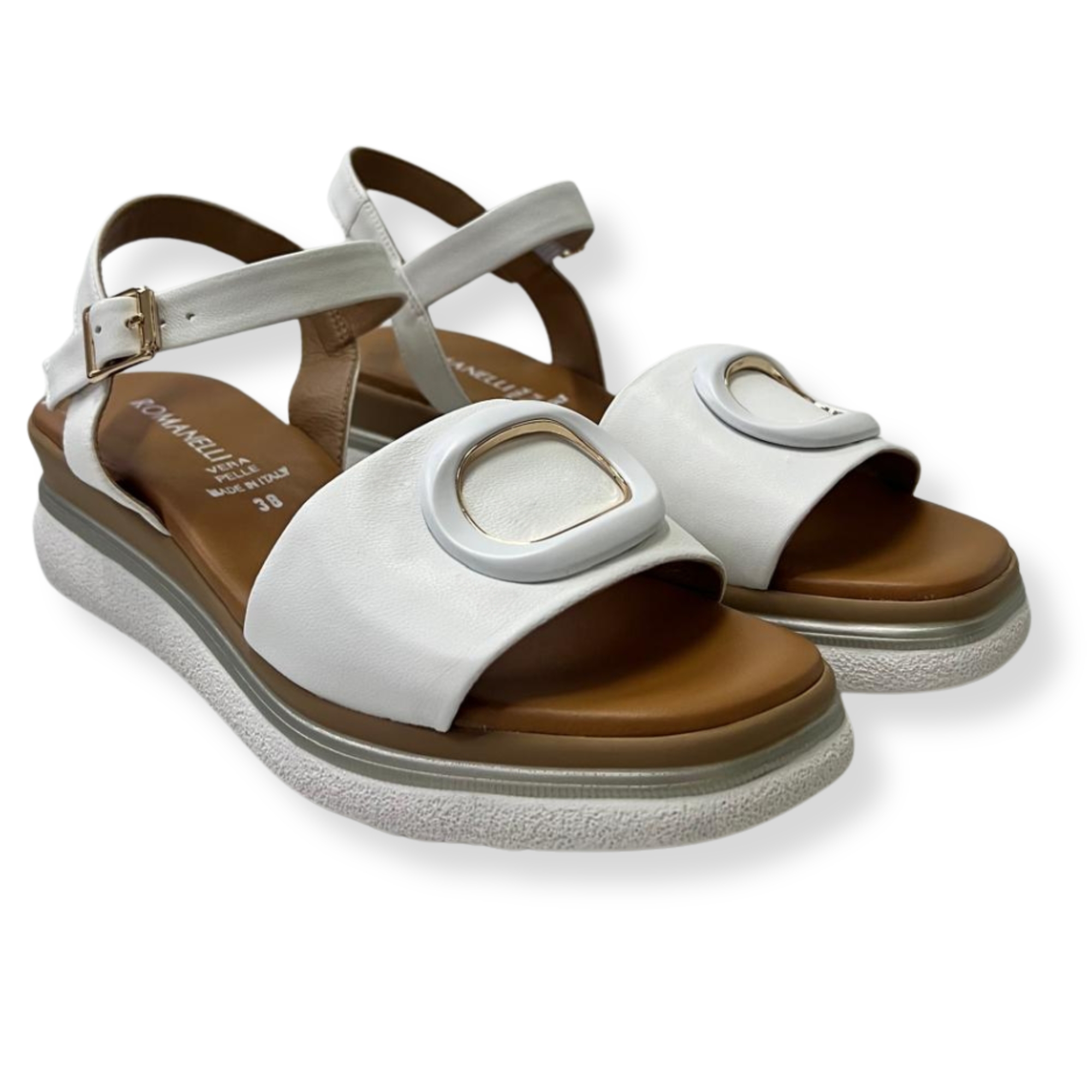 Romanelli Sandali 10259-E6 Operla BIANCO
