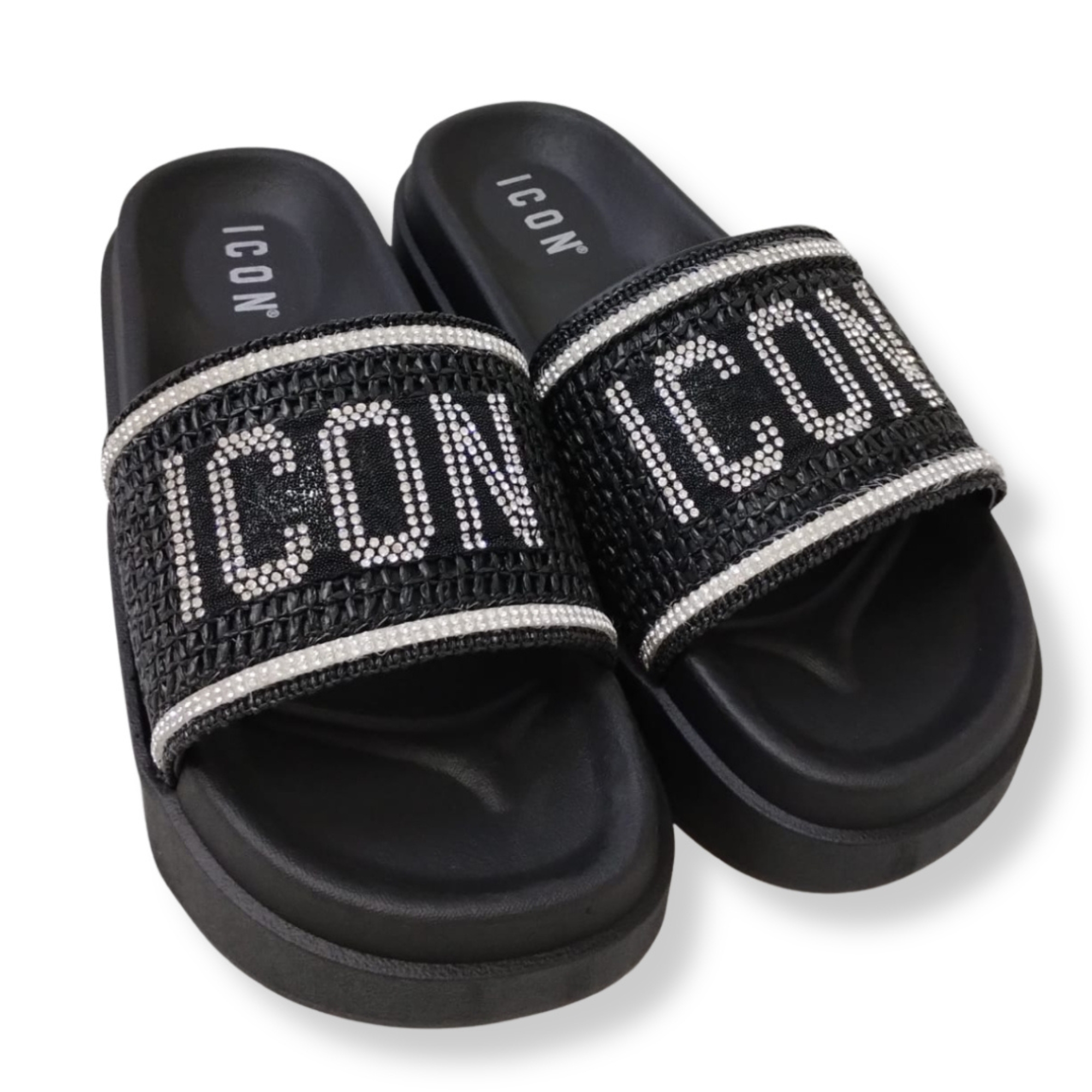 Icon SANDALO DONNA IC05777TD Ciabatta NERO - immagine 4
