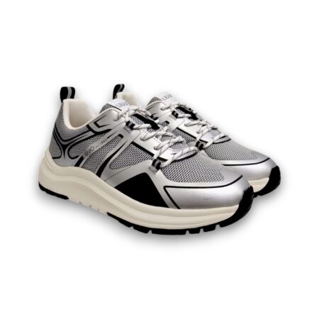 LUI - JO SNEAKERS UOMO - SILVER - BLACK -  XPLORE 02 S1S01
