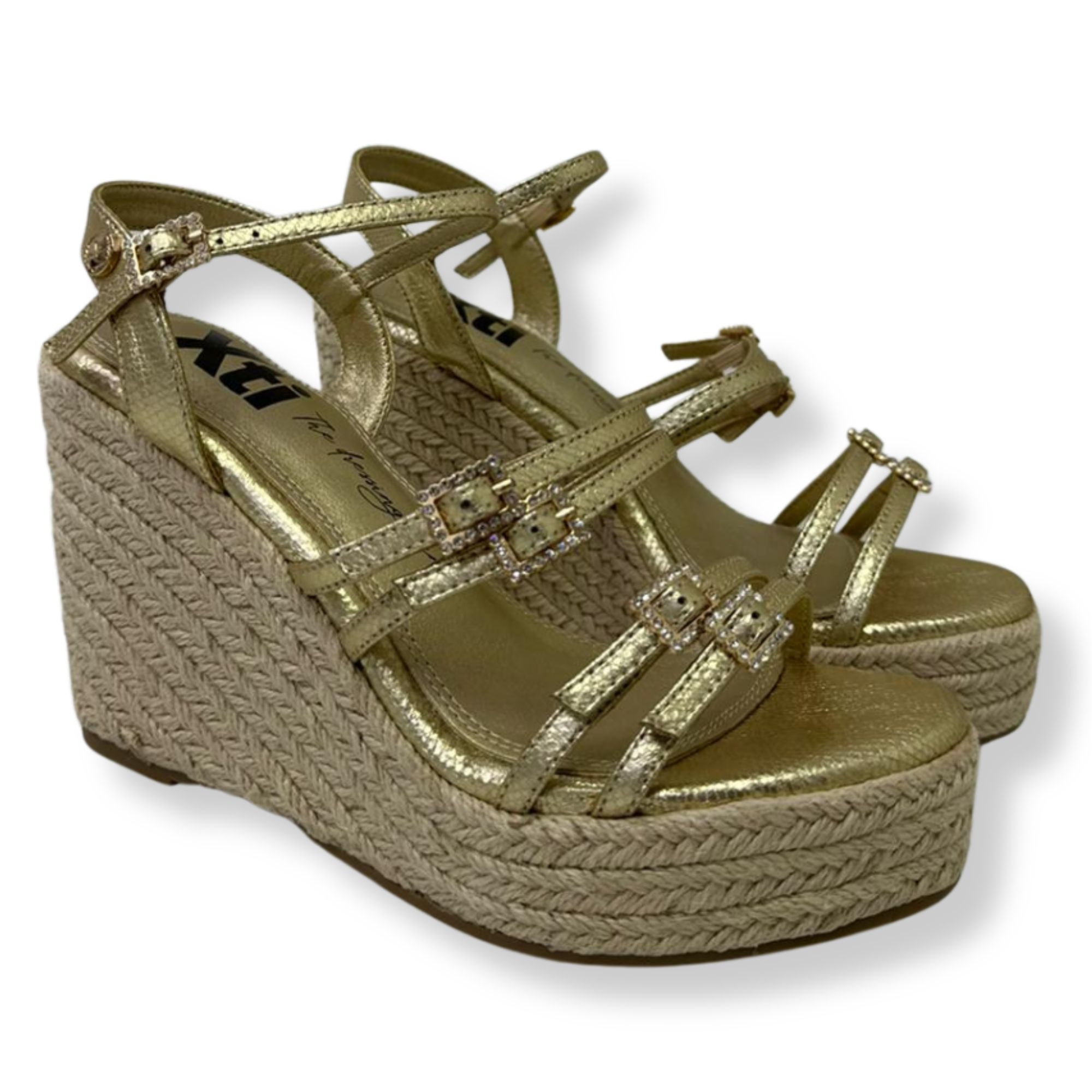 Xti Sandali con tacco donna 145423 GOLD