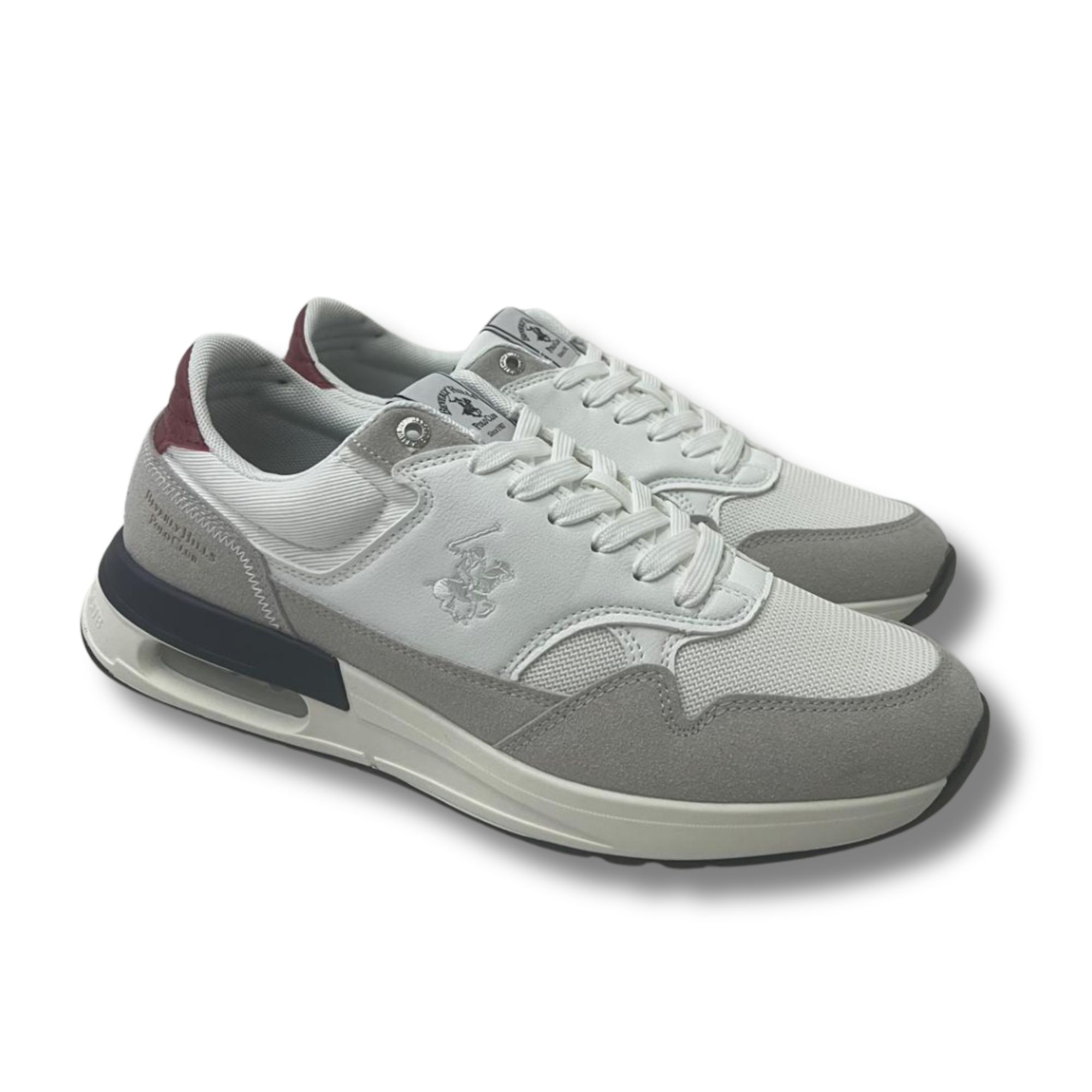 BH Polo Club Sneakers uomo BHM617001 Team Mix 0320 GREY WHITE