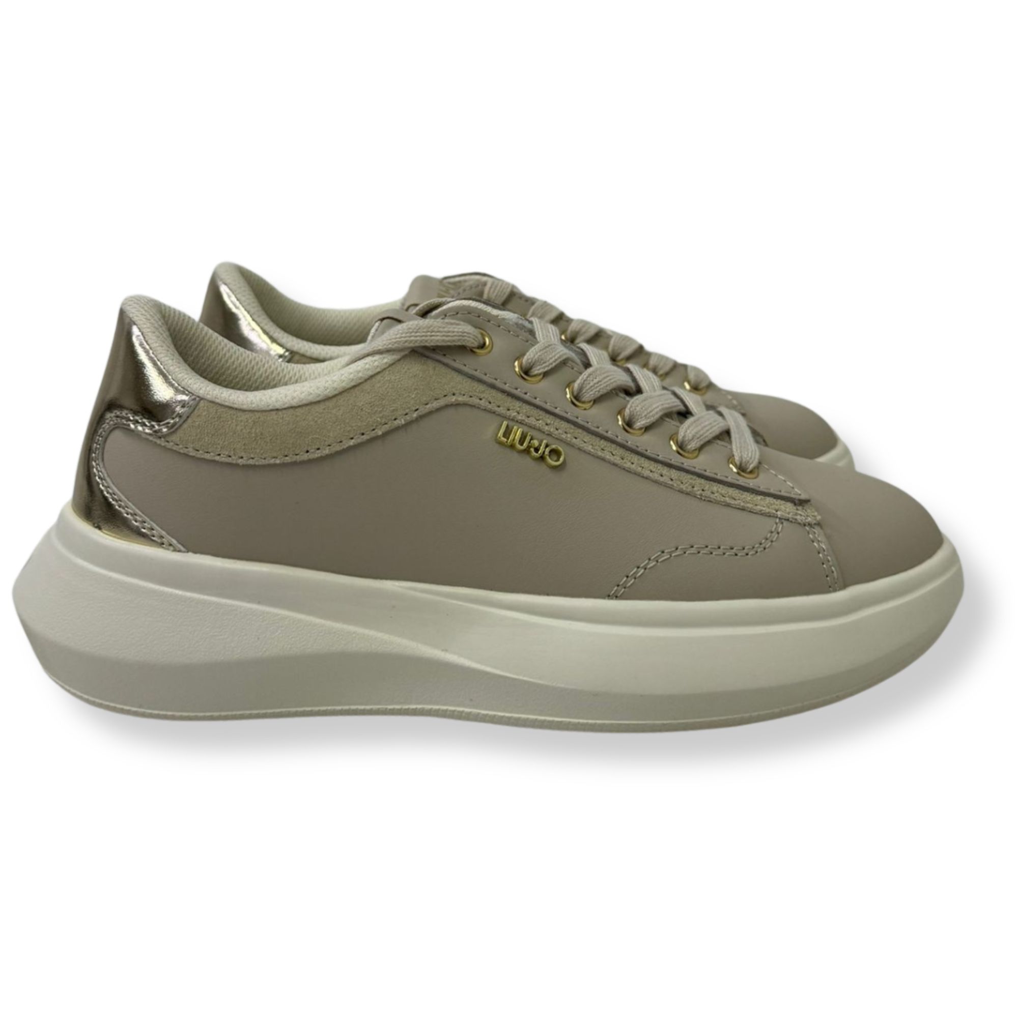 LUI – JO SNEAKERS DONNA BA6069 P0304 CASPER 01 S3815 Rope/Light Gold - immagine 2