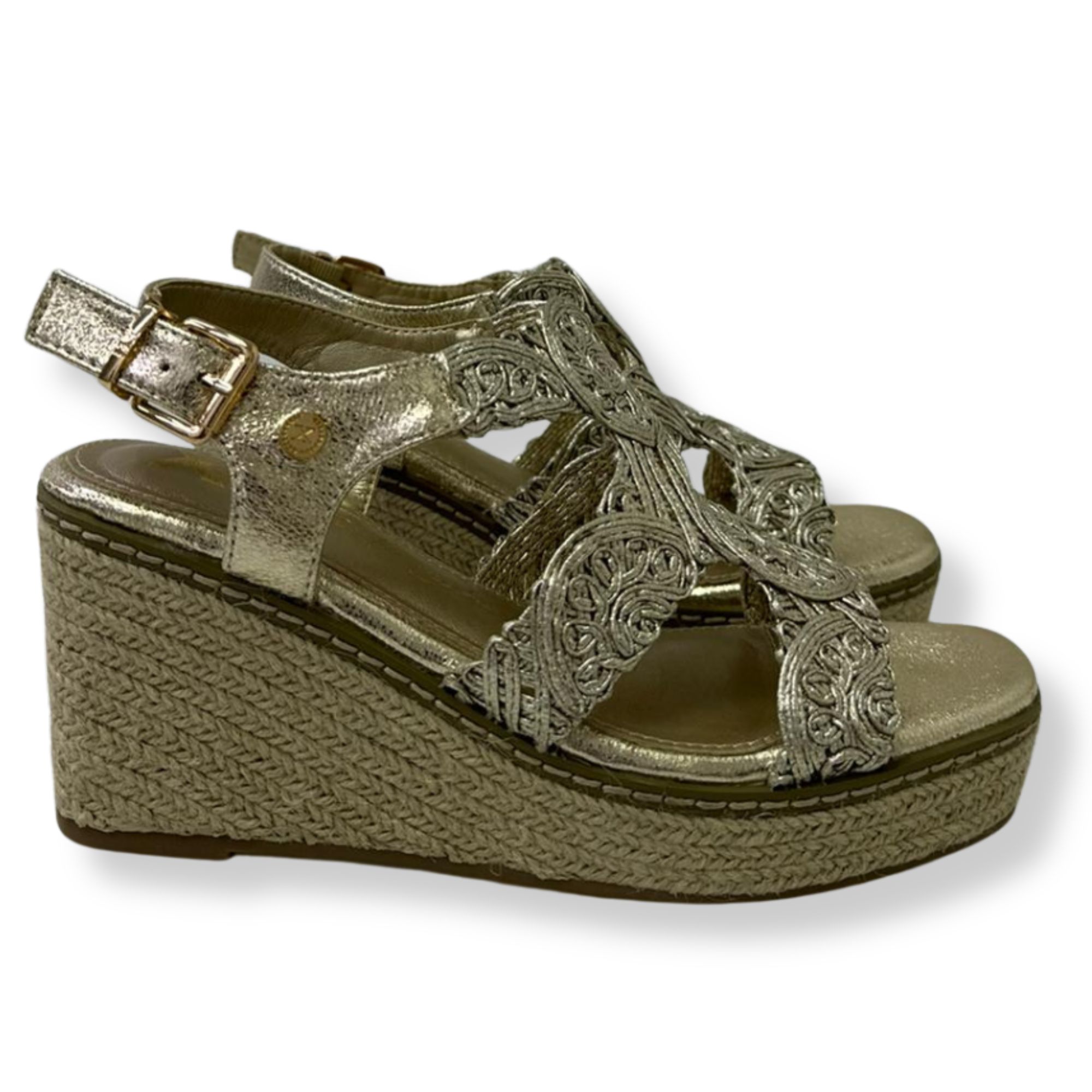Xti Sandali con tacco donna 145476 GOLD - immagine 2