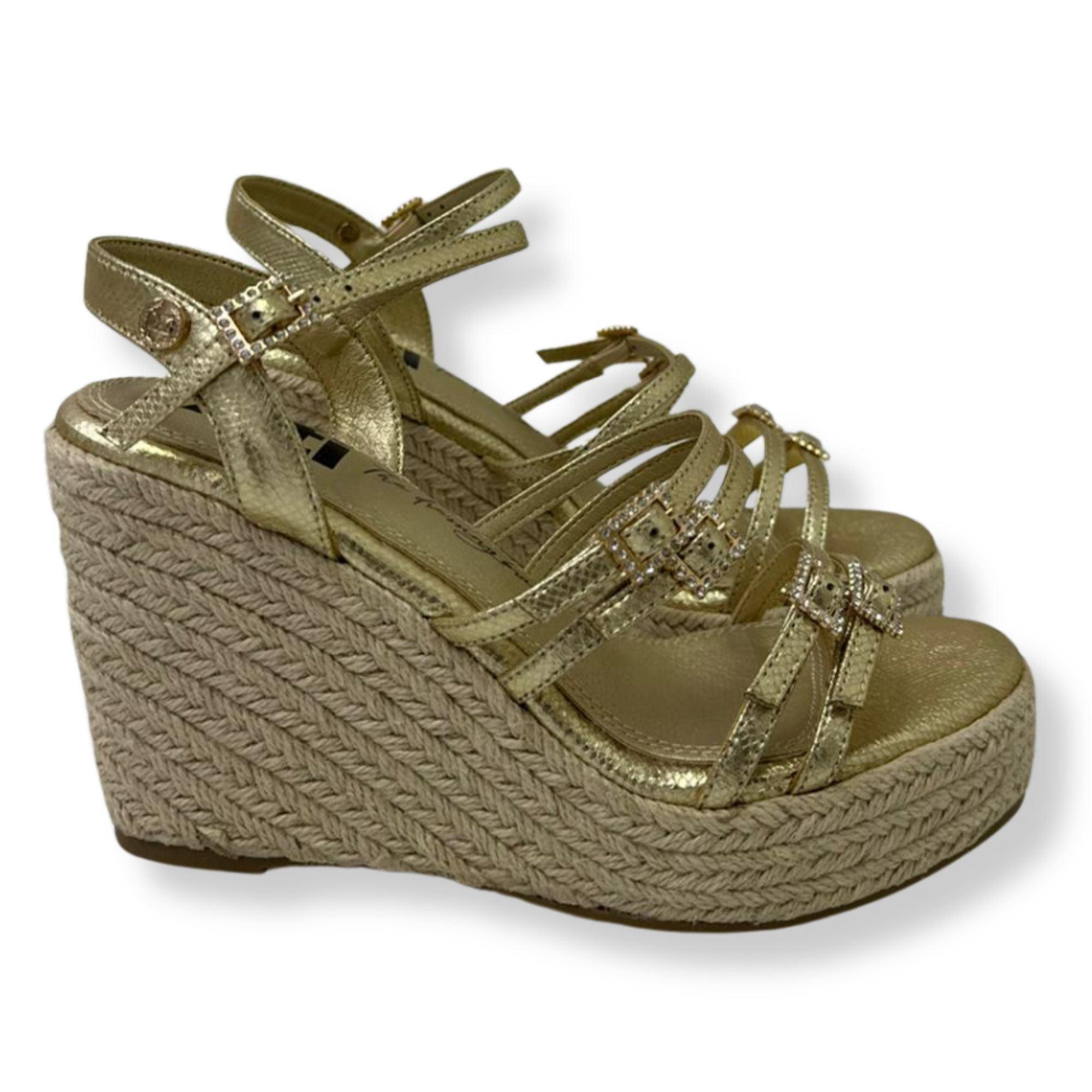 Xti Sandali con tacco donna 145423 GOLD - immagine 2
