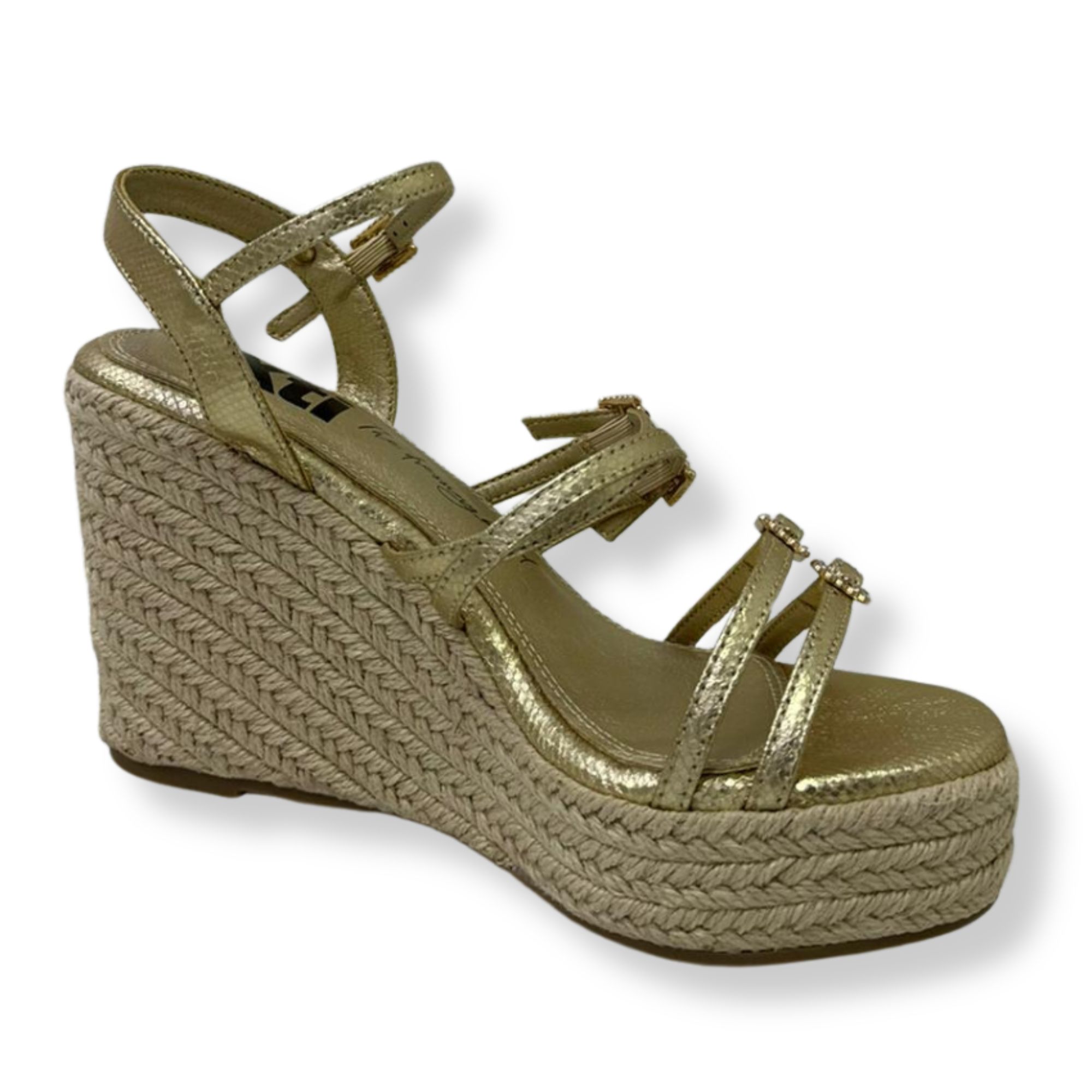 Xti Sandali con tacco donna 145423 GOLD - immagine 4