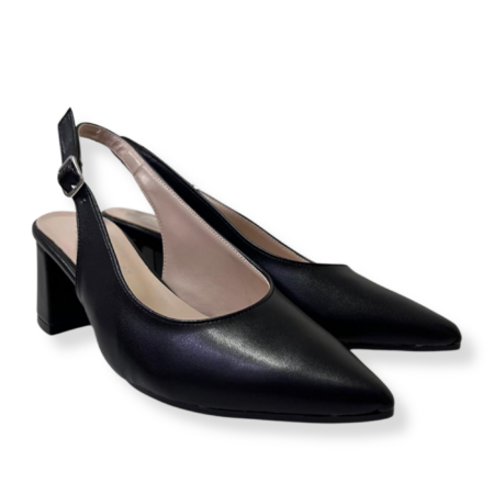 Romanelli Sandali 876 NEW Tacco50 PELLE NERO