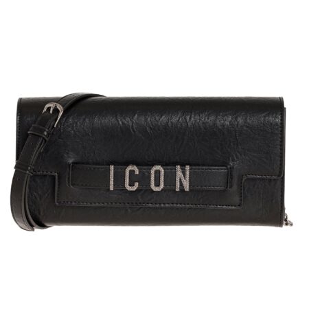 ICON BORSA DONNA ICBS07A02 Lana Strass NERO