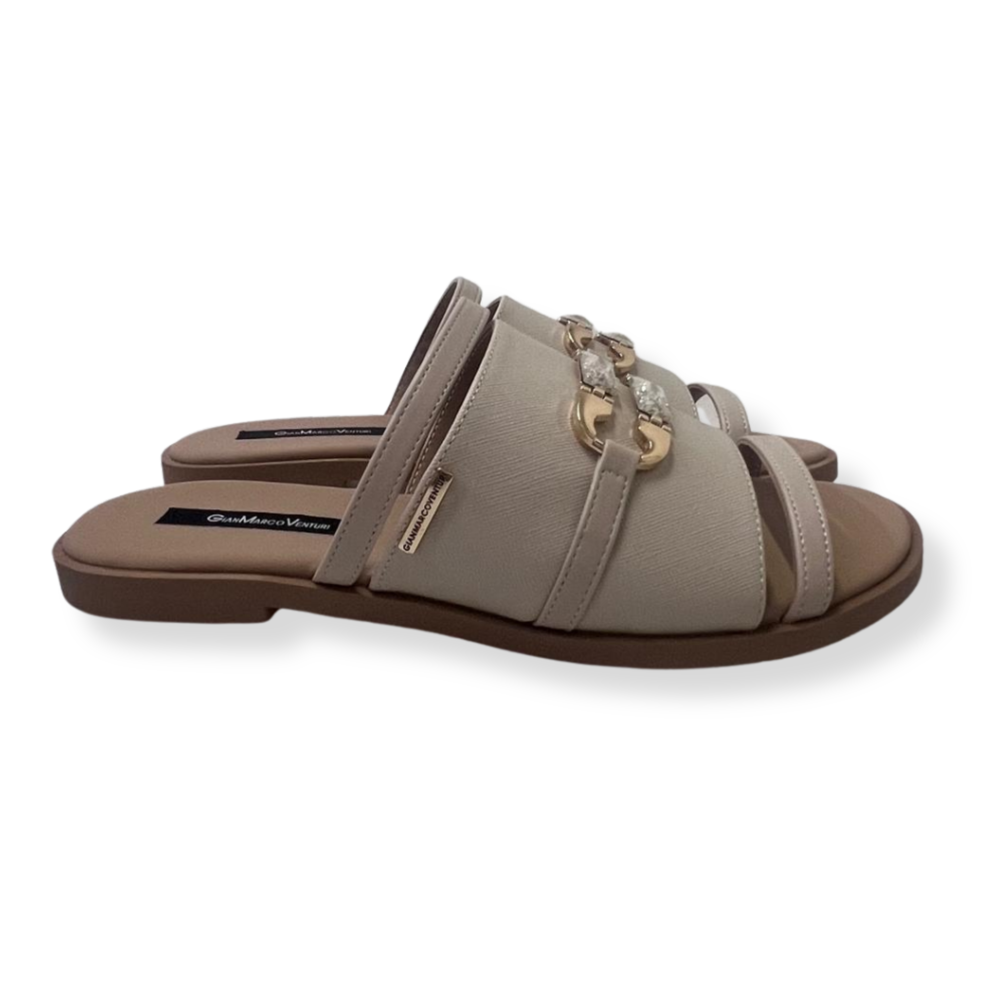 Gian Marco Venturi Sandali GMVDSCCB0003 Saffiano BEIGE - immagine 2