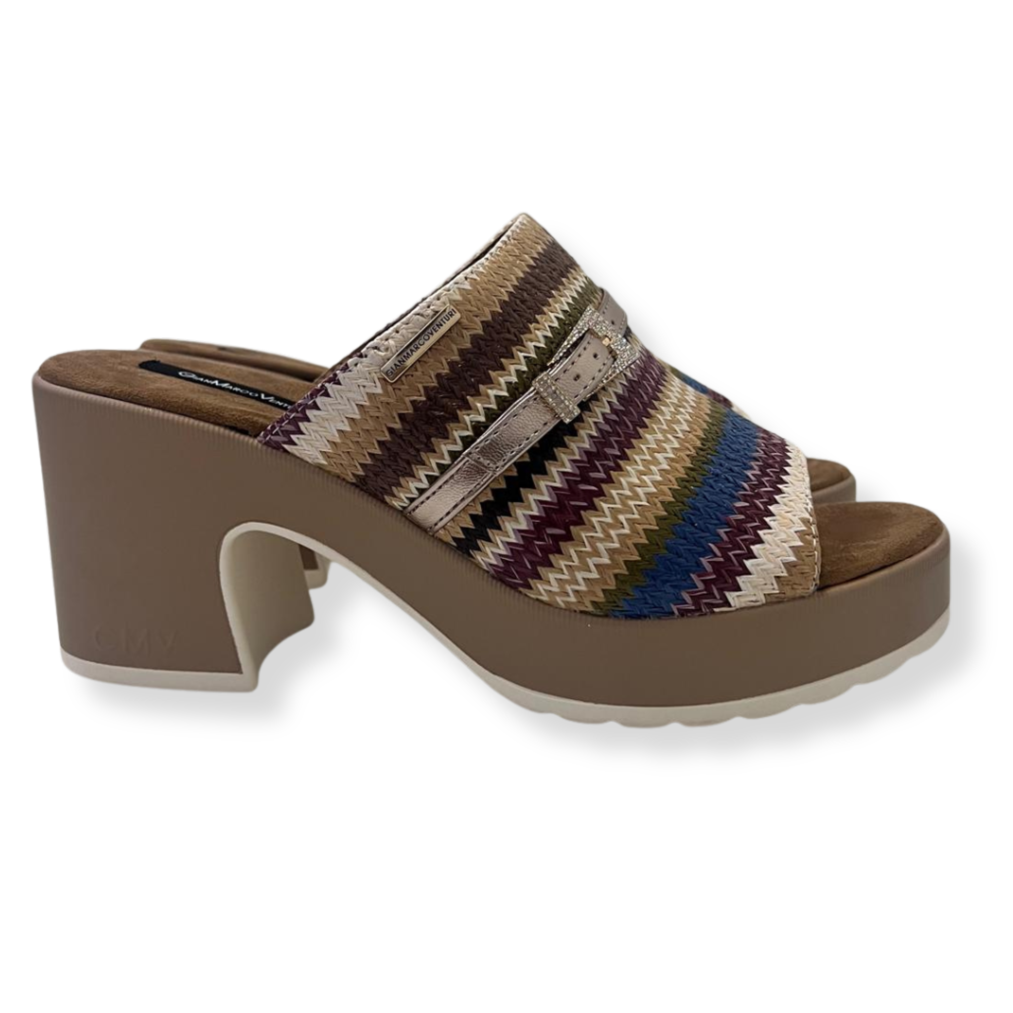Gian Marco Venturi Sandali GMVDSCSA0471 Raffia MULTICOLOR - immagine 2