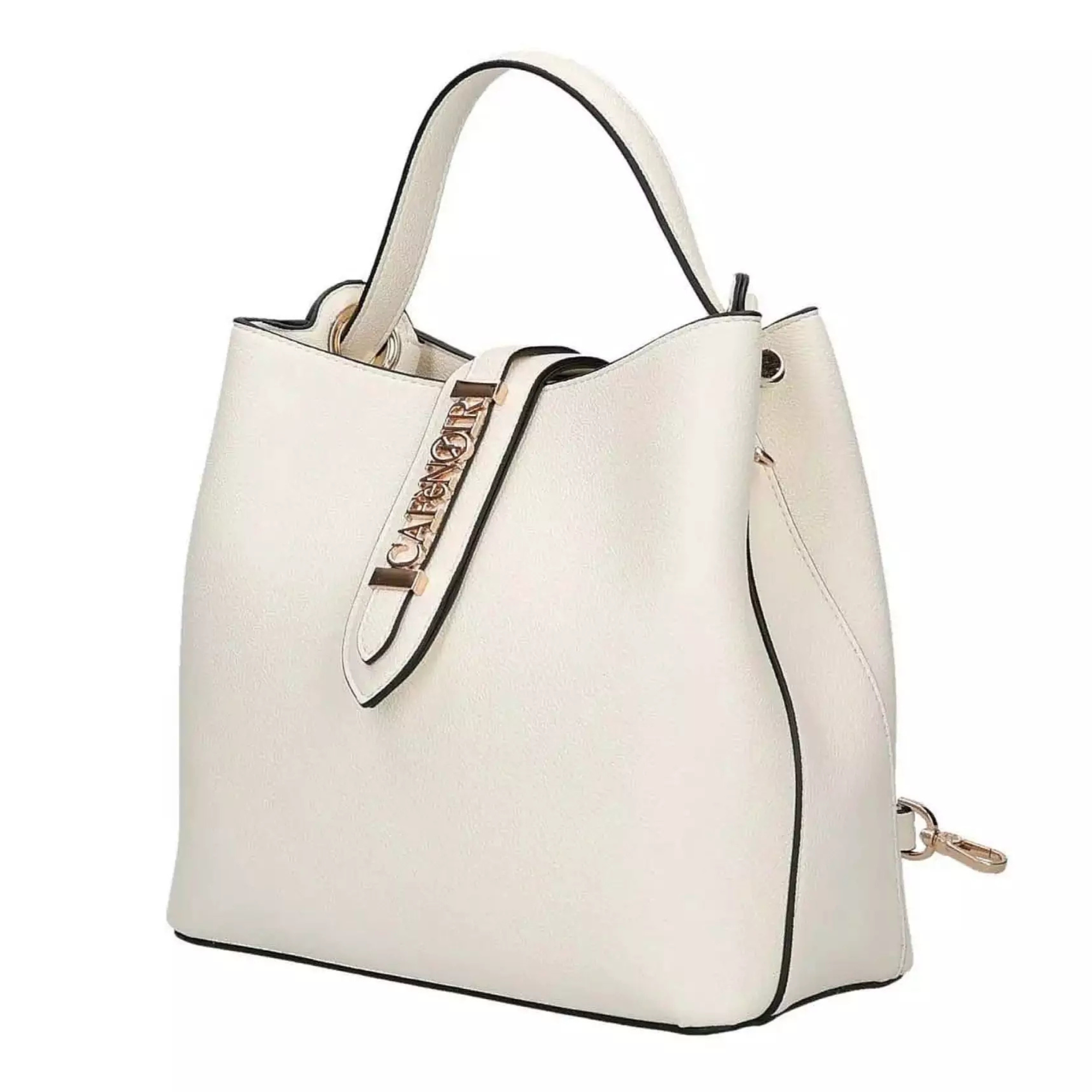 Cafe’ Noir borsa donna C3YE1007 Secchiello W001 WHITE - immagine 3