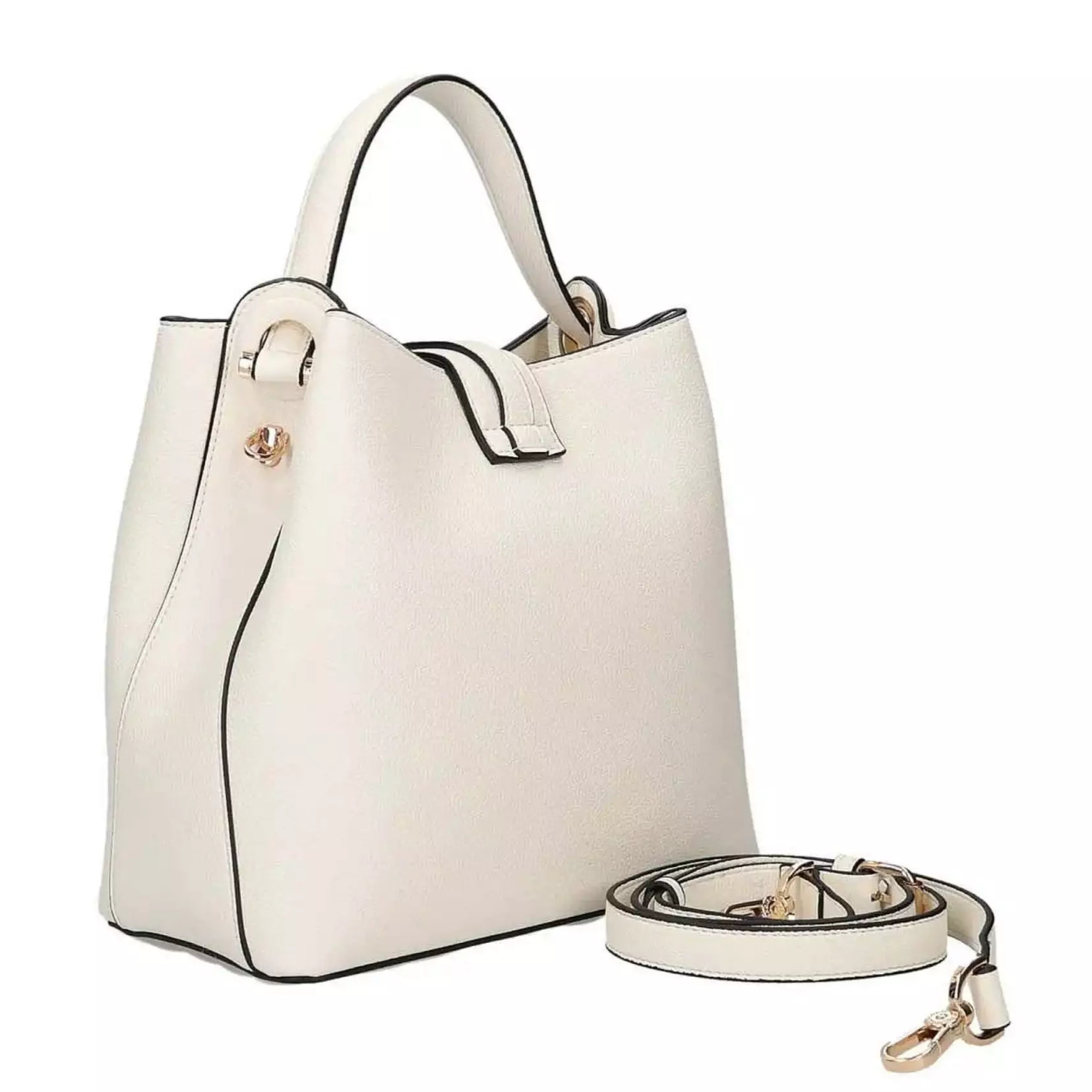Cafe’ Noir borsa donna C3YE1007 Secchiello W001 WHITE - immagine 2
